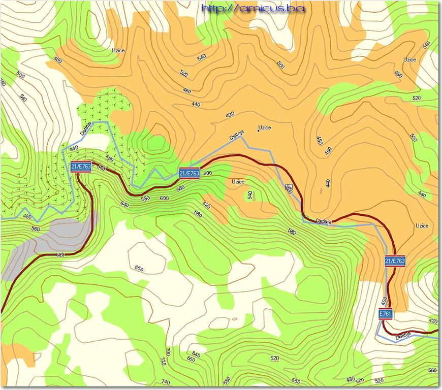 mapa srbije sa izohipsama Amicus :::   Besplatne GARMIN topografske karte mapa srbije sa izohipsama